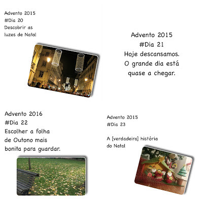 calendário do advento + natal + actividades em família + dezembro + actividades do advento + blogger
