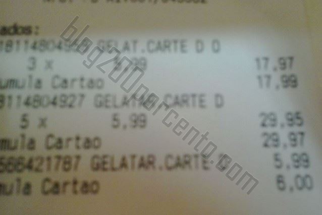 Resultado da acumulação 100% CONTINENTE Carte D'Or - Só hoje !