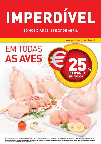 25% de desconto | INTERMARCHÉ | Carne de Aves, de 25 a 27 abril