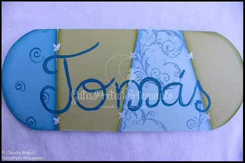 Moldura e placa de porta 