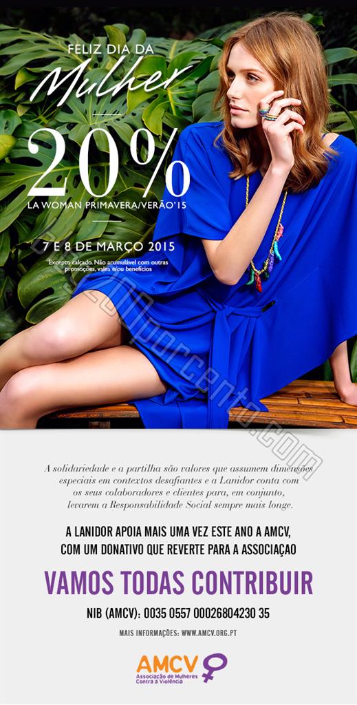 20% de desconto LANIDOR dias 7 e 8 março - Especi