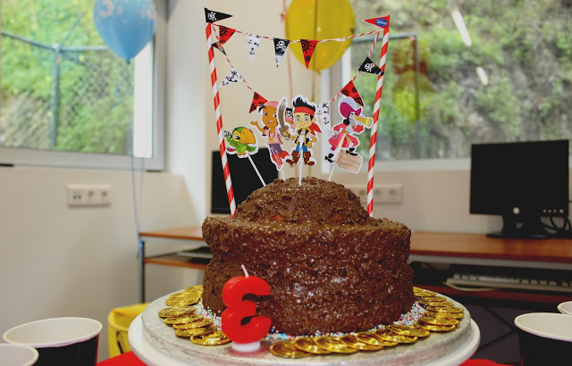 eventos + diy + festa de aniversário + decoração + festa dos piratas + jake e os piratas + crianças + festa infantil + a mãe faz tudo + bolo de aniversário