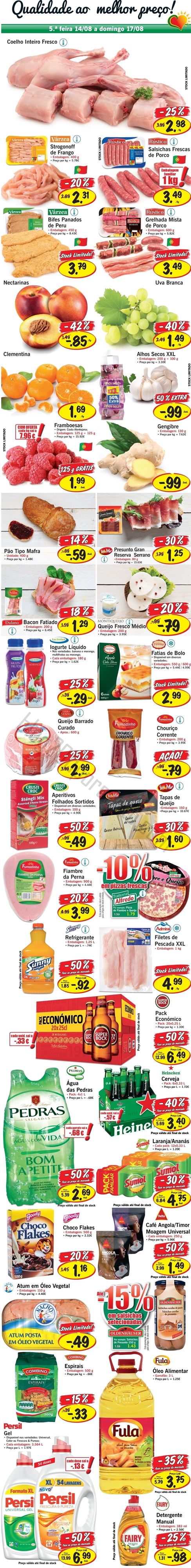 Antevisão Promoções LIDL de 14 a 17 agosto - Quinta a Domingo