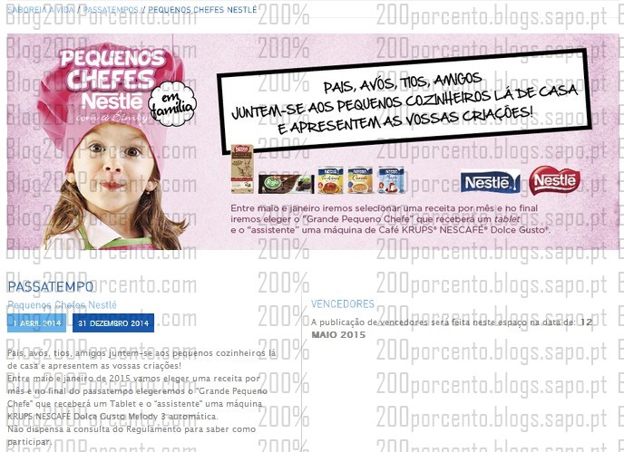 Passatempo | NESTLÉ | ganha um Tablet e uma máquina Krups