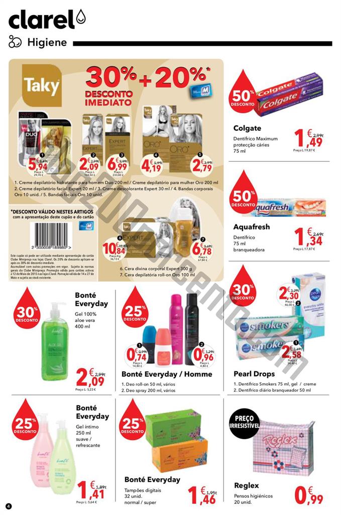 Antevisão Folheto CLAREL Promoções de 14 a 27 m