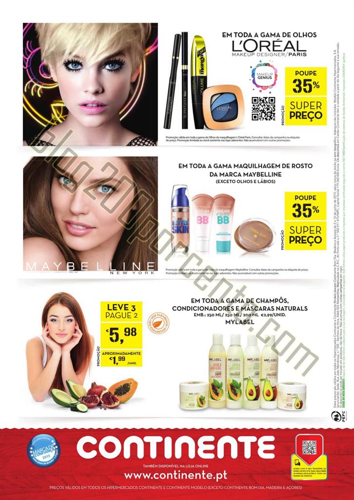Antevisão folheto CONTINENTE Cabelos&amp;Looks de 2 a
