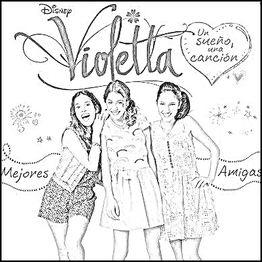 Desenhos para colorir de amigas