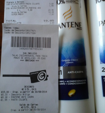 Acumulação 75% CONTINENTE Pantene até 31 agosto