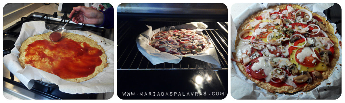 Pizza fingida com base de atum: Receitas em poucas letras | Maria das Palavras