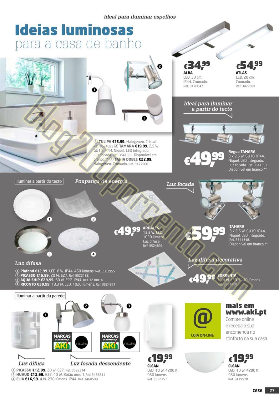 Novo Folheto AKI Casa Promoções até 24 agosto p