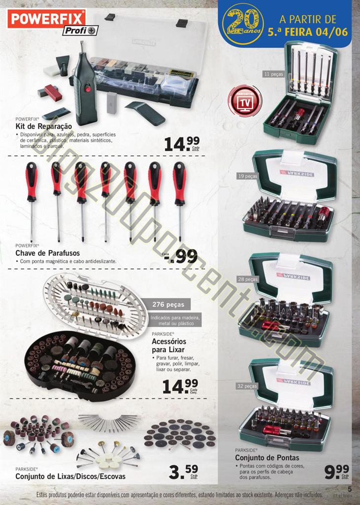Antevisão folheto LIDL Bazar promoções de 4 a 1