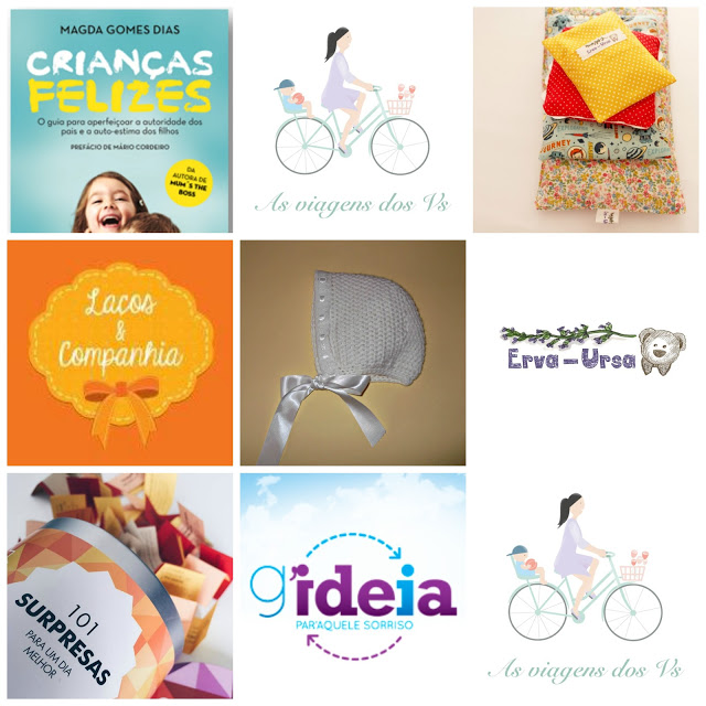 passatempos + cabaz de natal + grand'ideia + laços&companhia + mum's the boss + crianças felizes + erva-ursa + touca para bebés + almofada térmica