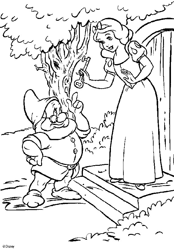 Branca de Neve e 7 Anões - Desenhos para Pintar - O Melhor para as