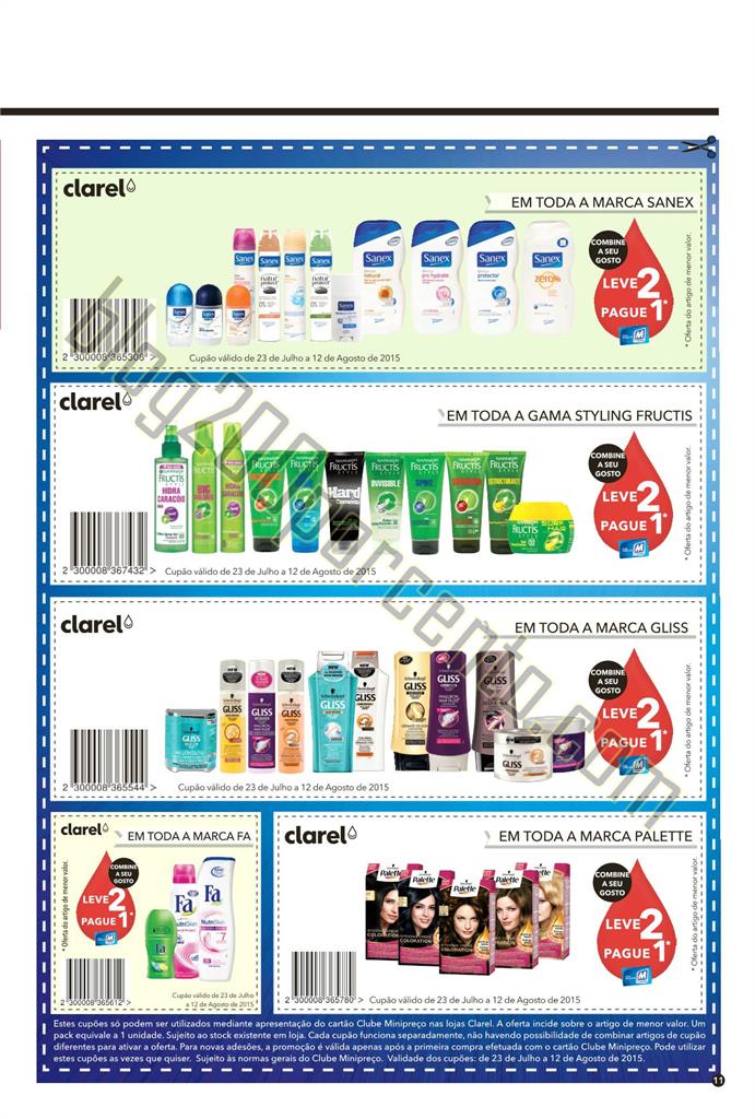 Antevisão folheto CLAREL Promoções de 23 julho 