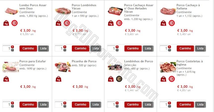 Premonição confirmada CONTINENTE carne de porco a 3€ / kg