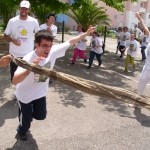 CREACIL Troca por 1 Sorriso Hugo a cortar a meta