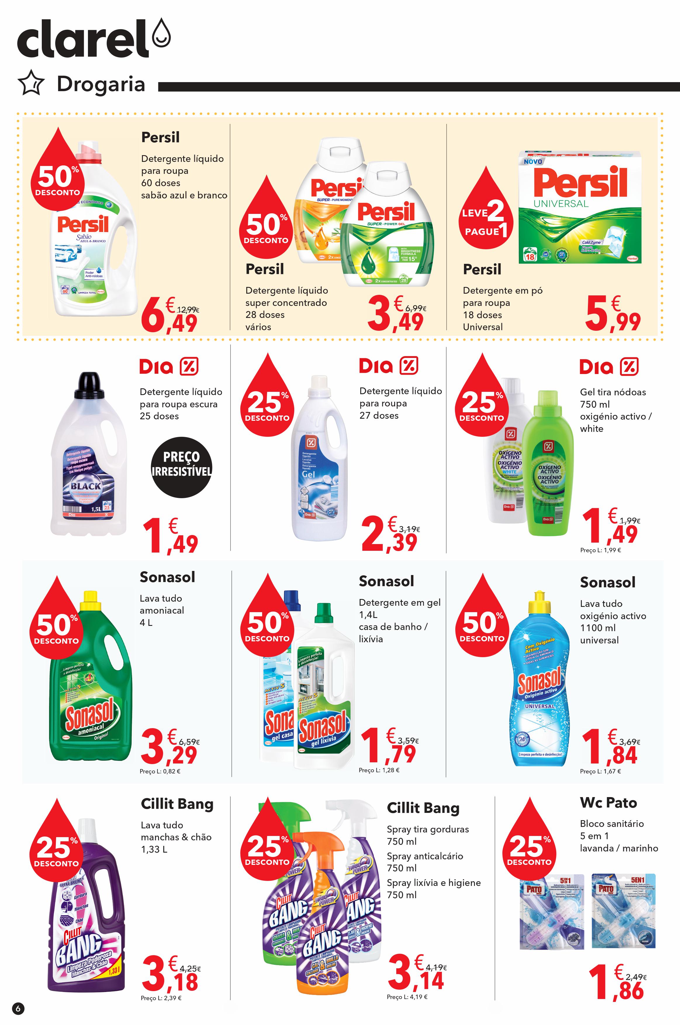 Novo Folheto CLAREL Promoções de 16 a 29 abril p
