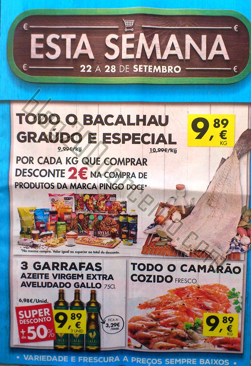 Antevisão Folheto PINGO DOCE Promoções de 22 a 