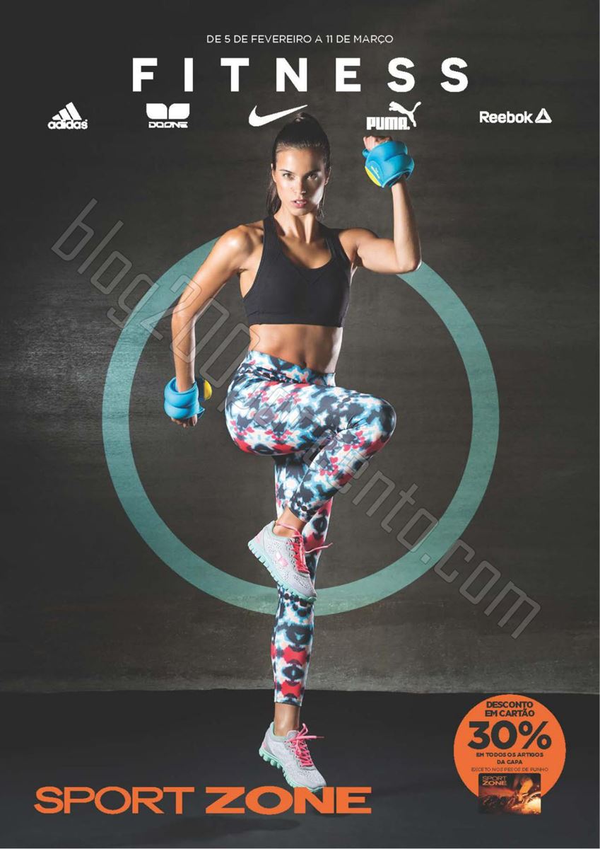 Novo Folheto SPORT ZONE Fitness de 5 fevereiro a 1