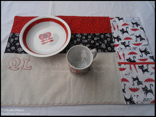 Caixa de chá e Individuais de mesa 