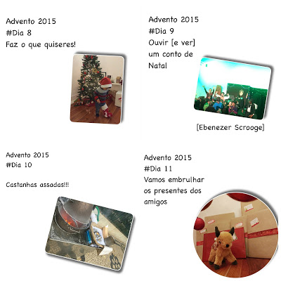 calendário do advento + natal + actividades em família + dezembro + actividades do advento + blogger