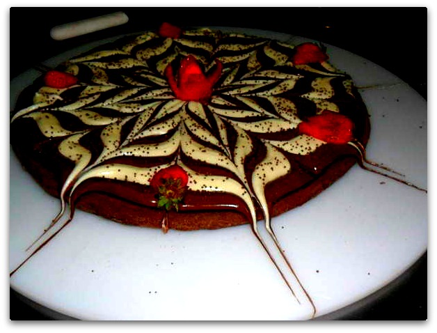 pizza de chocolate