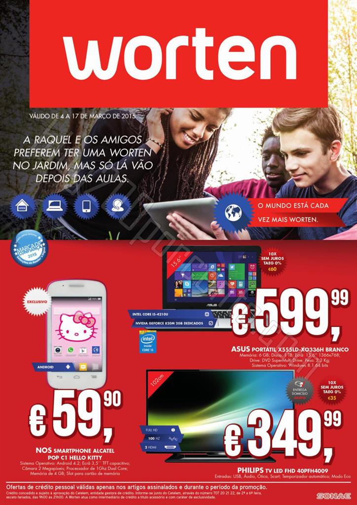 Antevisão Folheto WORTEN promoções de 4 a 17 ma