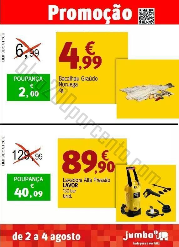 Promoções JUMBO de 2 a 4 agosto