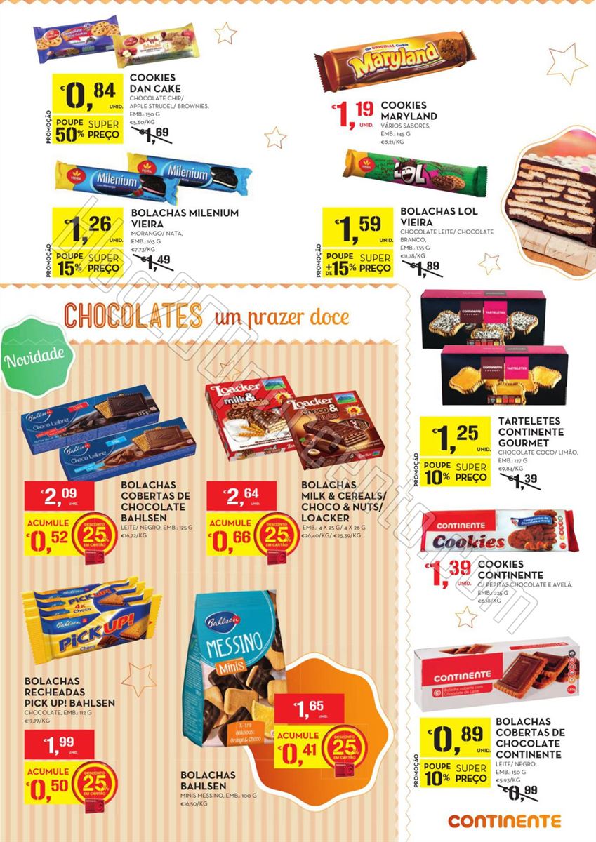 Antevisão Folheto CONTINENTE Bolachas de 10 fever