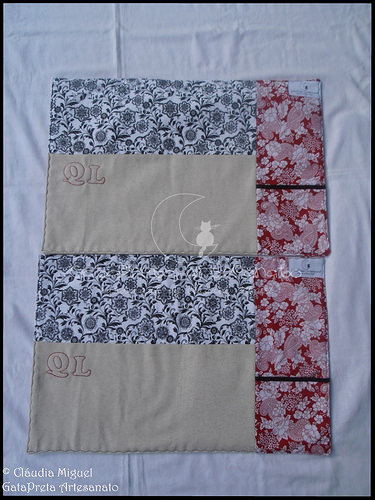 Caixa de chá e Individuais de mesa 