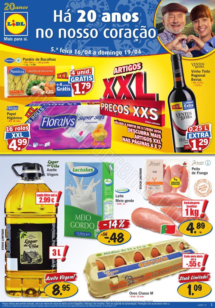 Antevisão Folheto LIDL Promoções de 16 a 22 abr