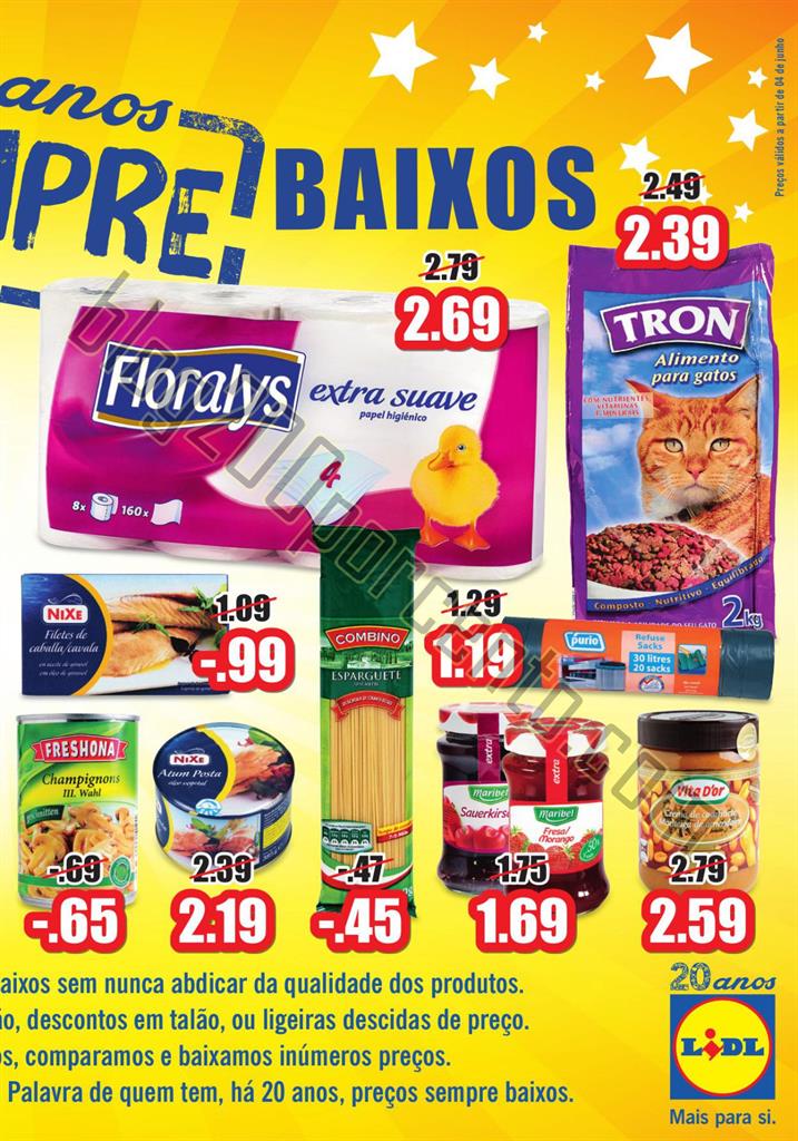 Antevisão folheto LIDL Baixa de preços a partir 