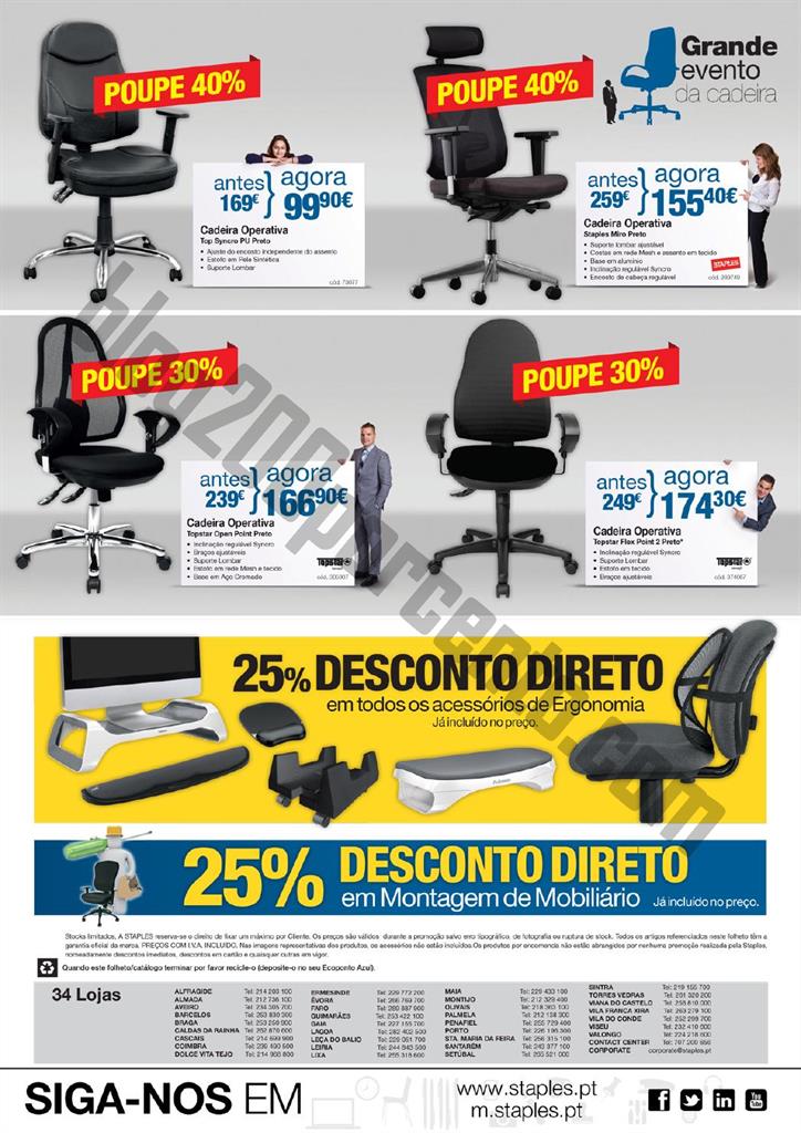 Antevisão Folheto STAPLES Promoções de 14 maio 