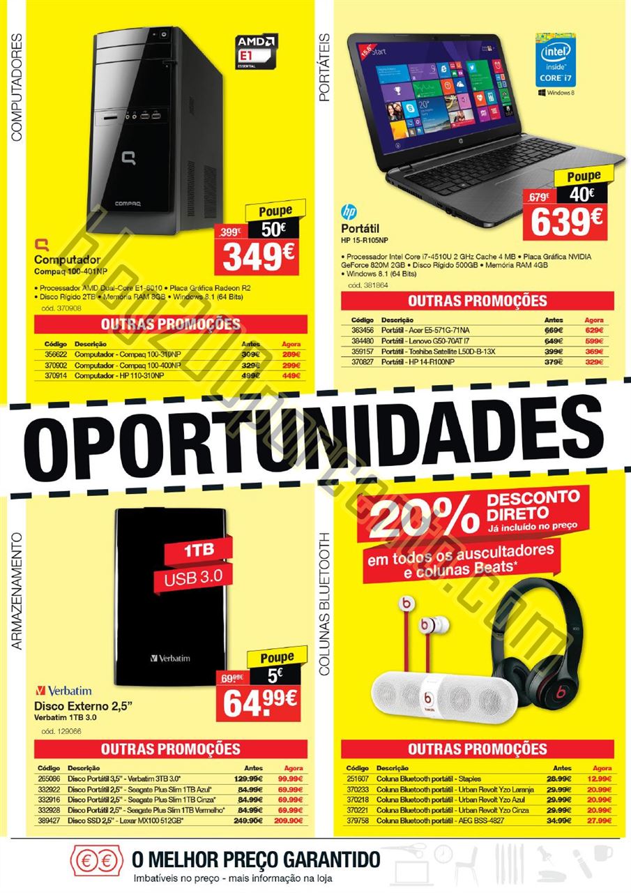 Antevisão acumulação STAPLES Oportunidades de 1