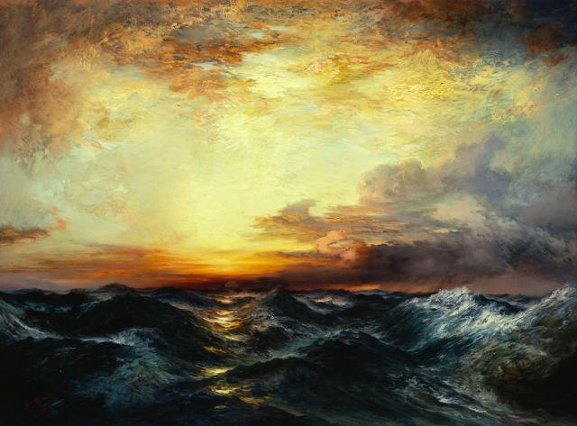 pacific-sunset-thomas-moran