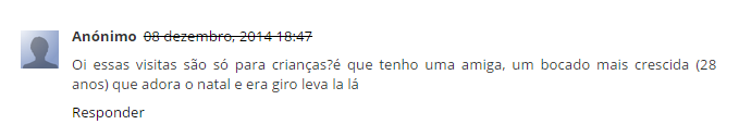 Na Casa do Pai Natal - Comentário