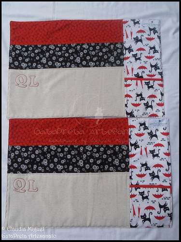 Caixa de chá e Individuais de mesa 