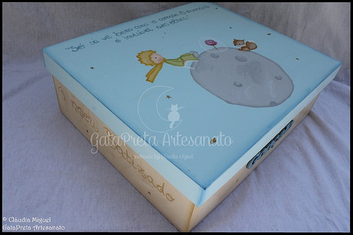 Caixa para recordações de batizado 