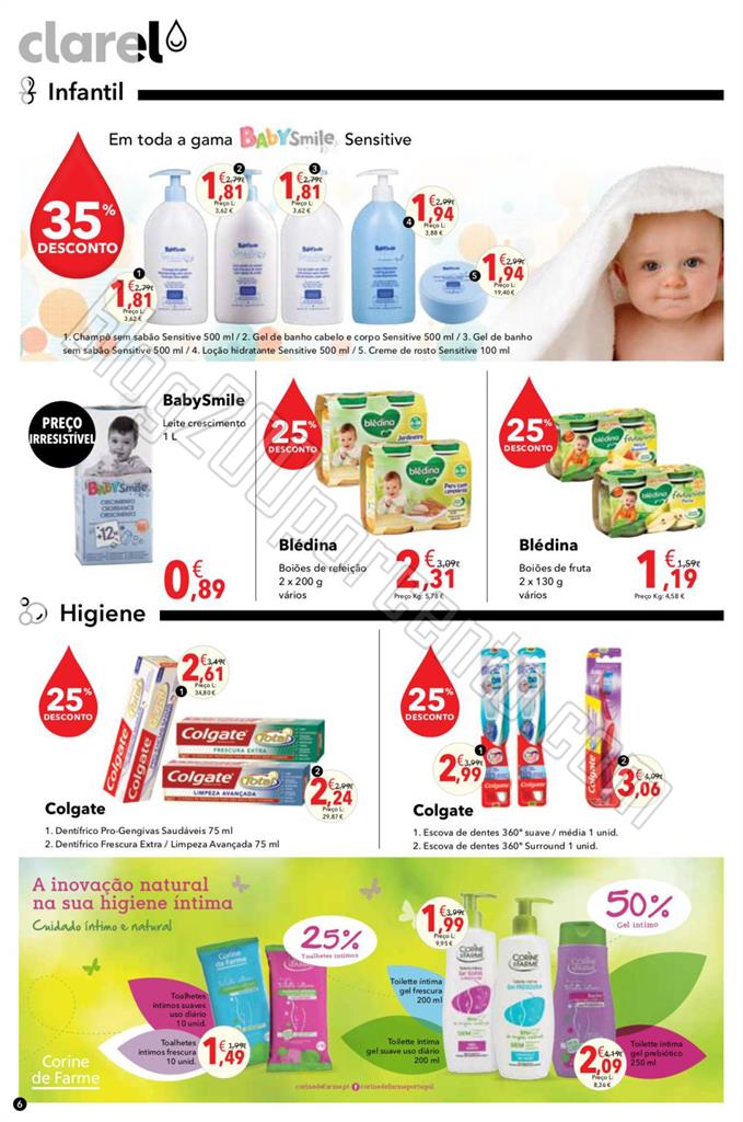 Novo Folheto CLAREL promoções de 19 março a 1 a