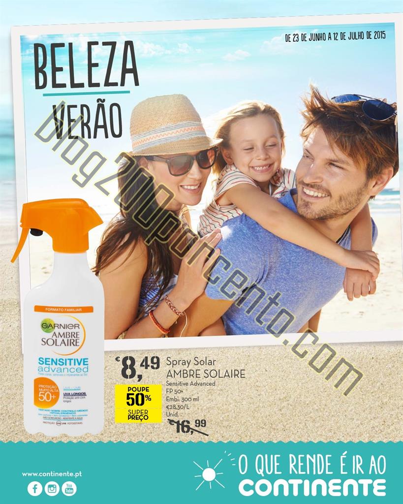 Novo Folheto CONTINENTE Beleza e verão promoçõe