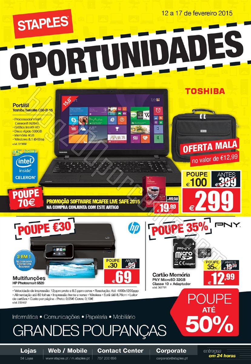 Antevisão Folheto STAPLES Oportunidades de 12 a 1