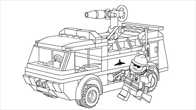 Lego city kids. Desenho para colorir Animatronics