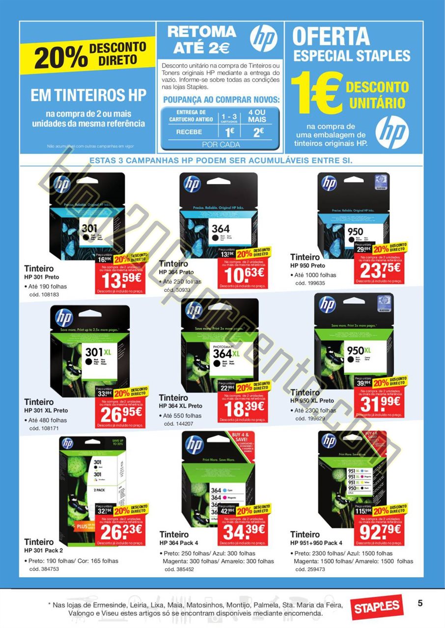 Antevisão folheto STAPLES Promoções de 3 a 24 n
