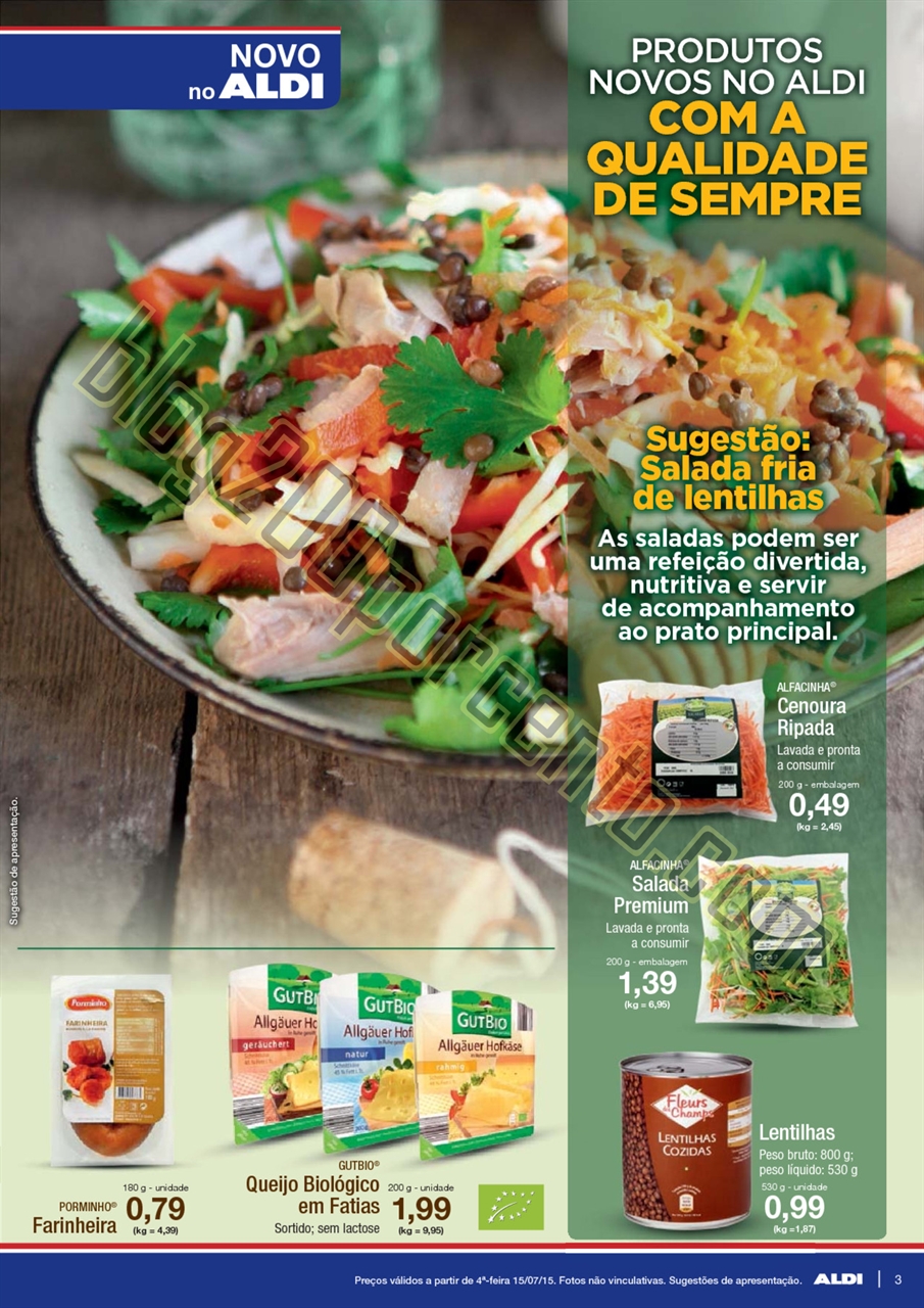 Antevisão Folheto ALDI Promoções a partir de 15