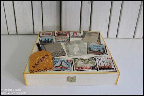 Caixa de recordações de viagem 