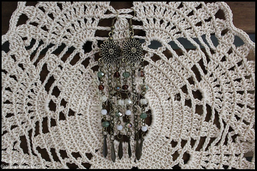 Maxi-pulseira e brincos 