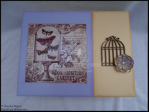 Caixa para 12 relógios e caixa de maquilhagem 