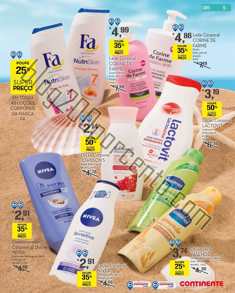 Novo Folheto CONTINENTE Beleza e verão promoçõe