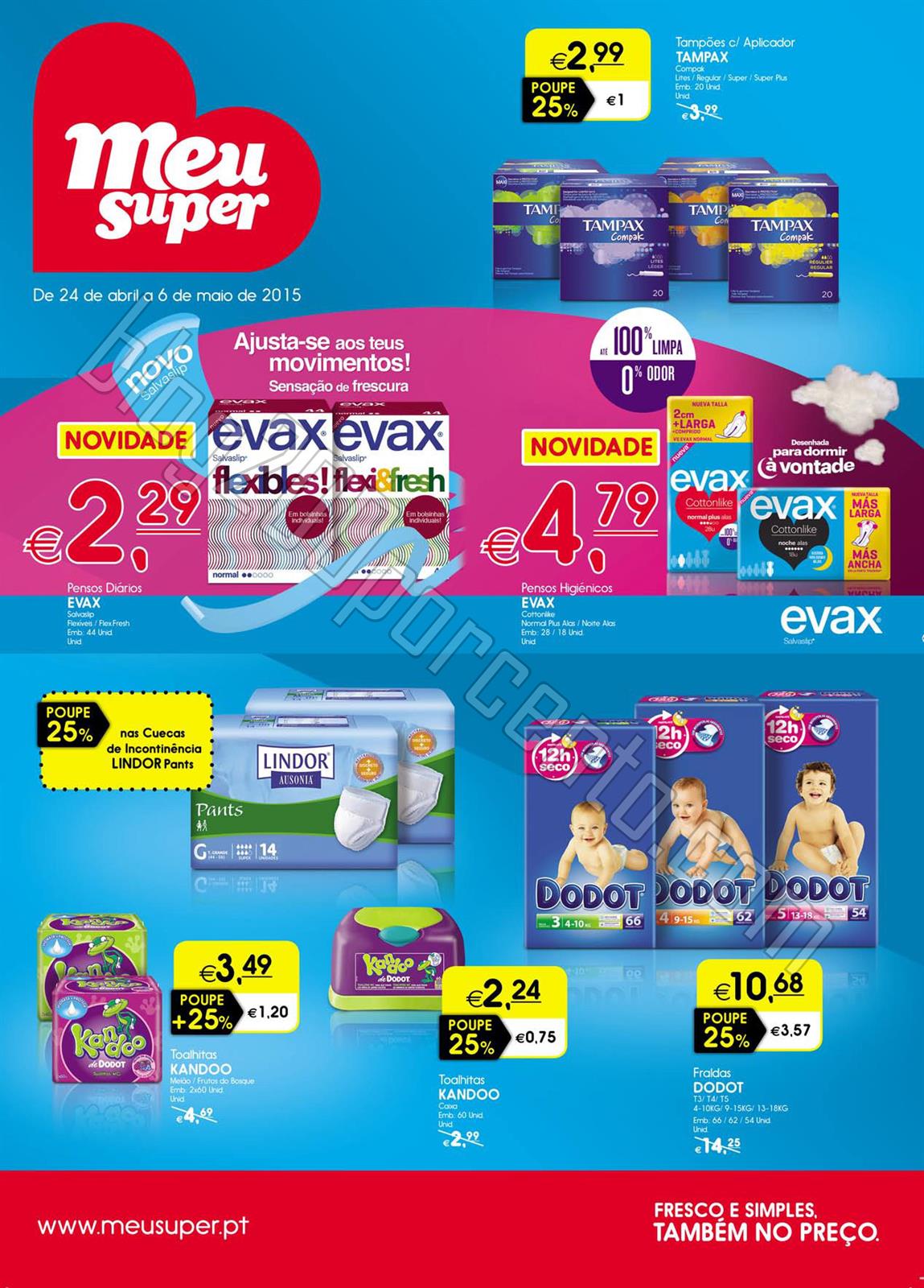 Novo Folheto MEU SUPER Promoções de 24 abril a 6