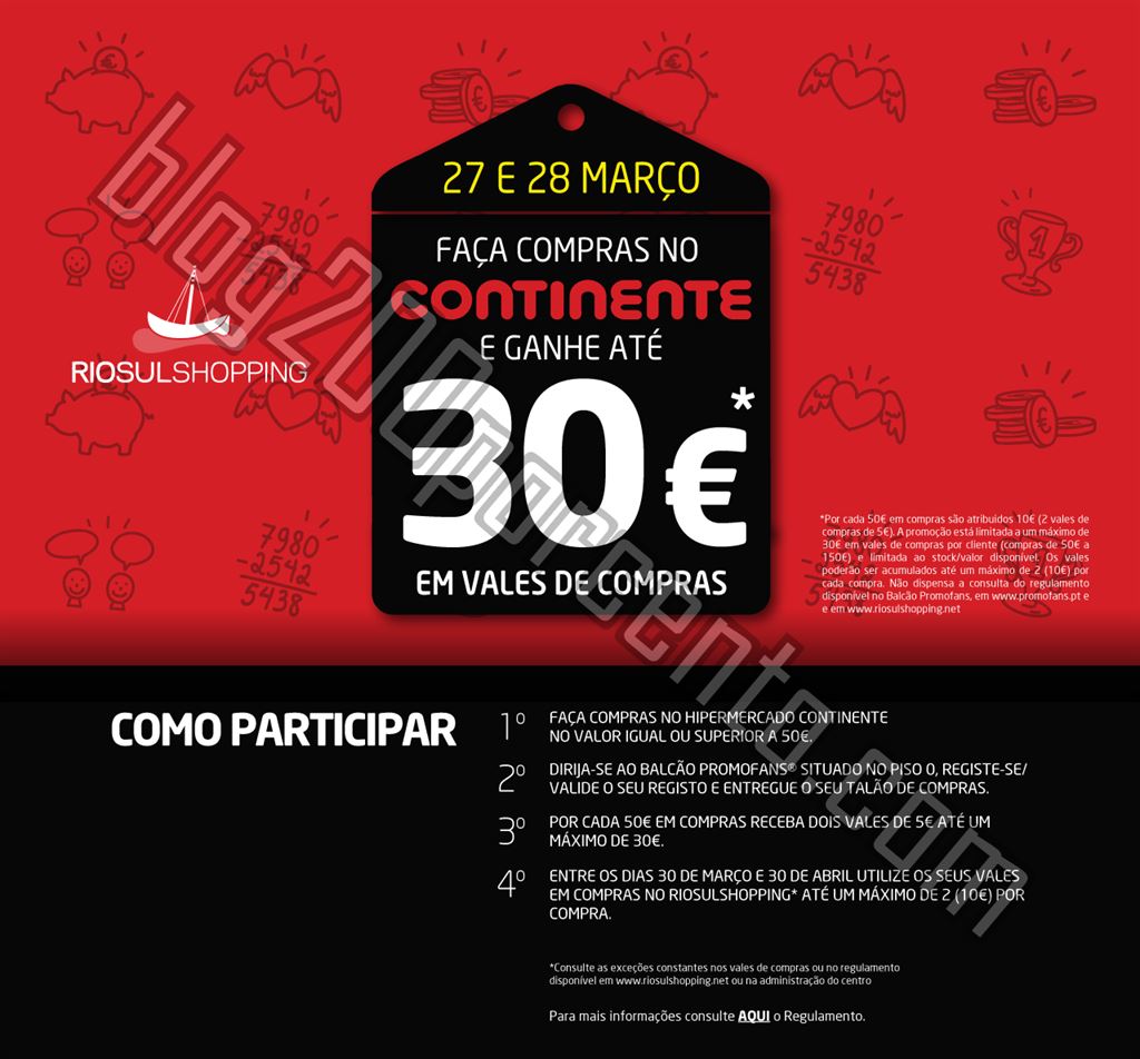 Ganhe até 30€ em vales de compras CONTINENTE Ri